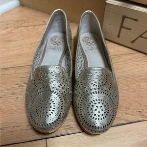 Vince Camuto gold slip on shoes. Great condition